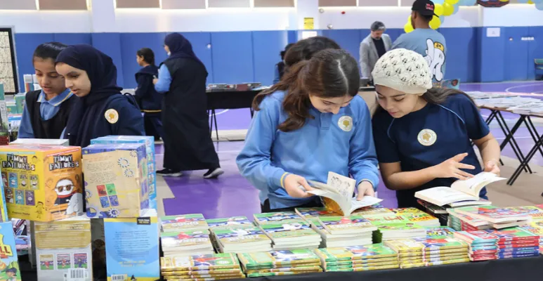 Al Dhafra Private School Student Reading Book