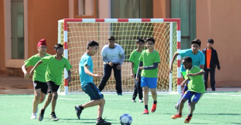 Woodlem British School Ajman Playing Football